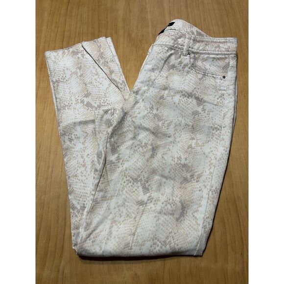 White House Black Market Pants - White House Black Market Women 2R Snake Print‎ Slim Leg Pant Mid Rise Stretch